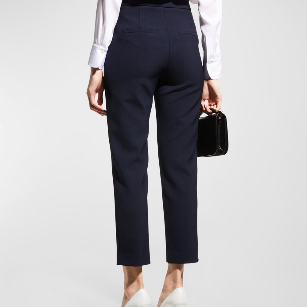 Veronica Beard Reno Navy Straight Cropped Pants - Picture 3 of 11